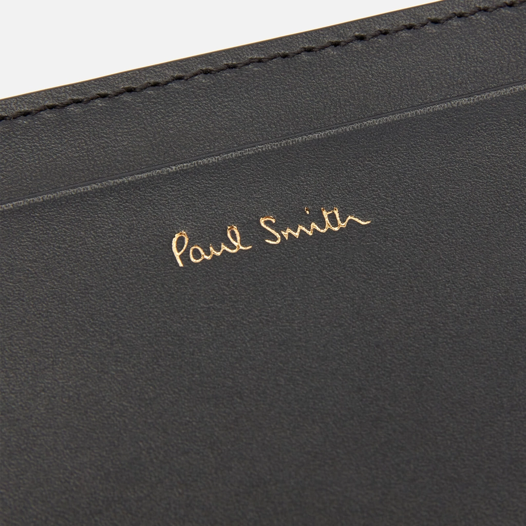 Paul Smith Striped Leather Credit Card Case